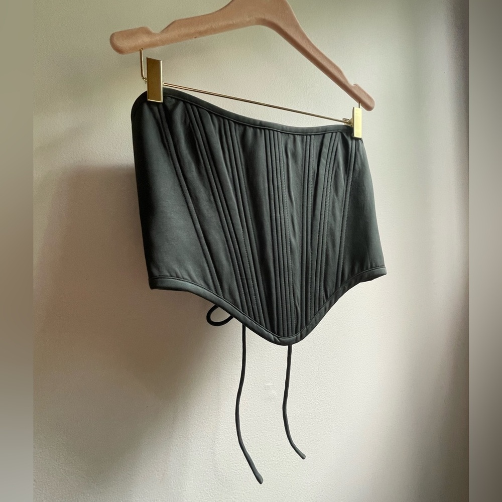 JBV Black Lace-up Corset NWOT